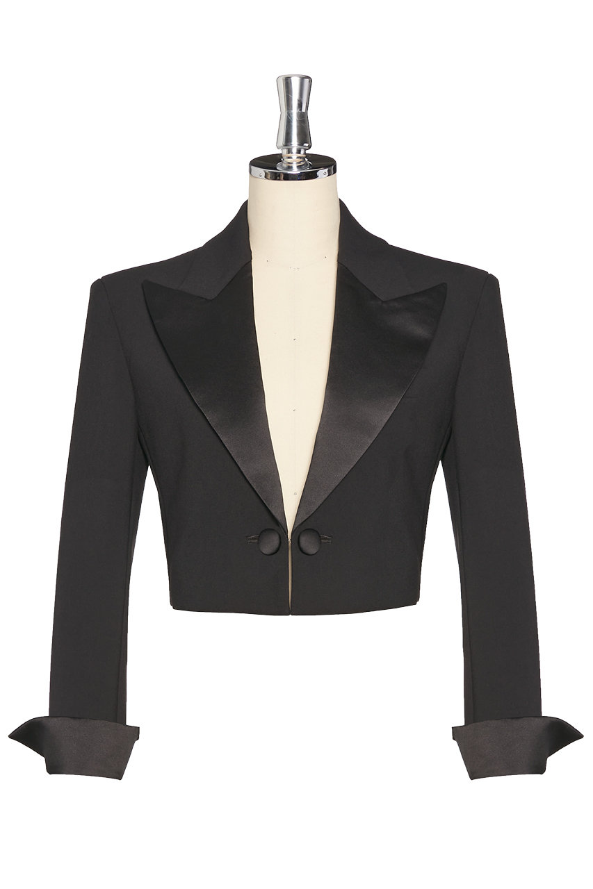 DAISY LIN Washable Tuxedo Jacket (ブラックブラック, 42) デイジーリン ELLE SHOP