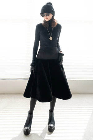 Skirt  “Love Fur Rich Flare”