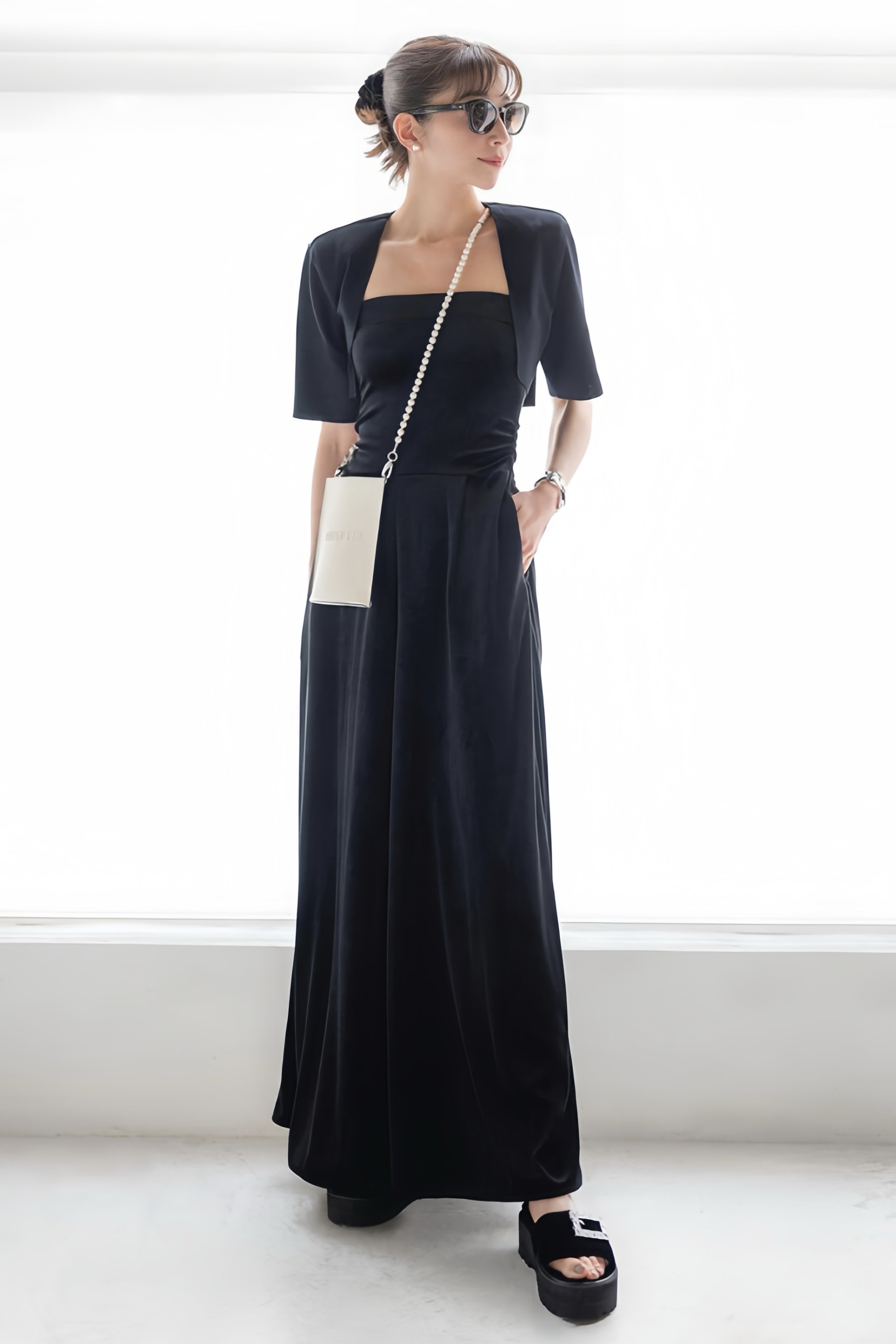 nico様★専用新品・未使用★デイジーリンKnit BoleroCool38 DAISY LIN(デイジーリン)｜Knit Bolero “Cool Elegance”/ブラック