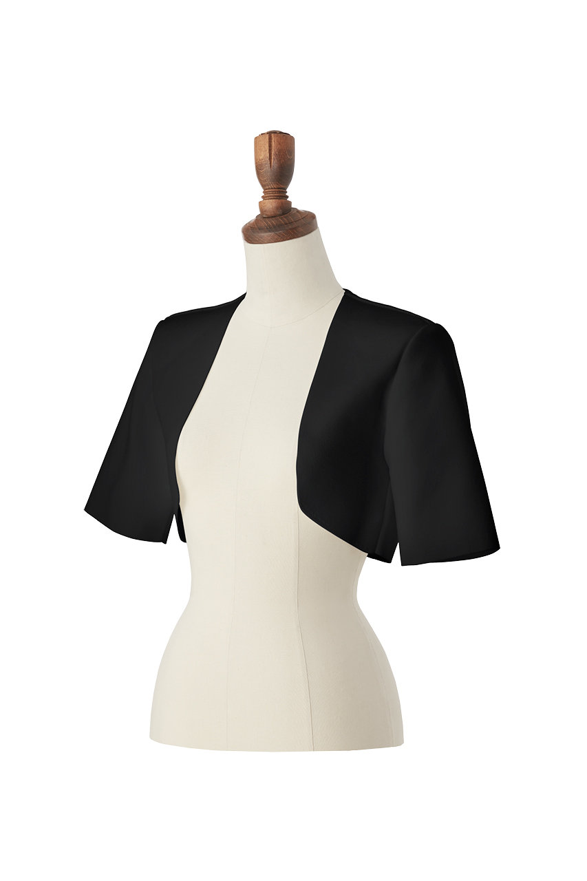 DAISY LIN(デイジーリン)｜Knit Bolero “Cool Elegance”/ブラック