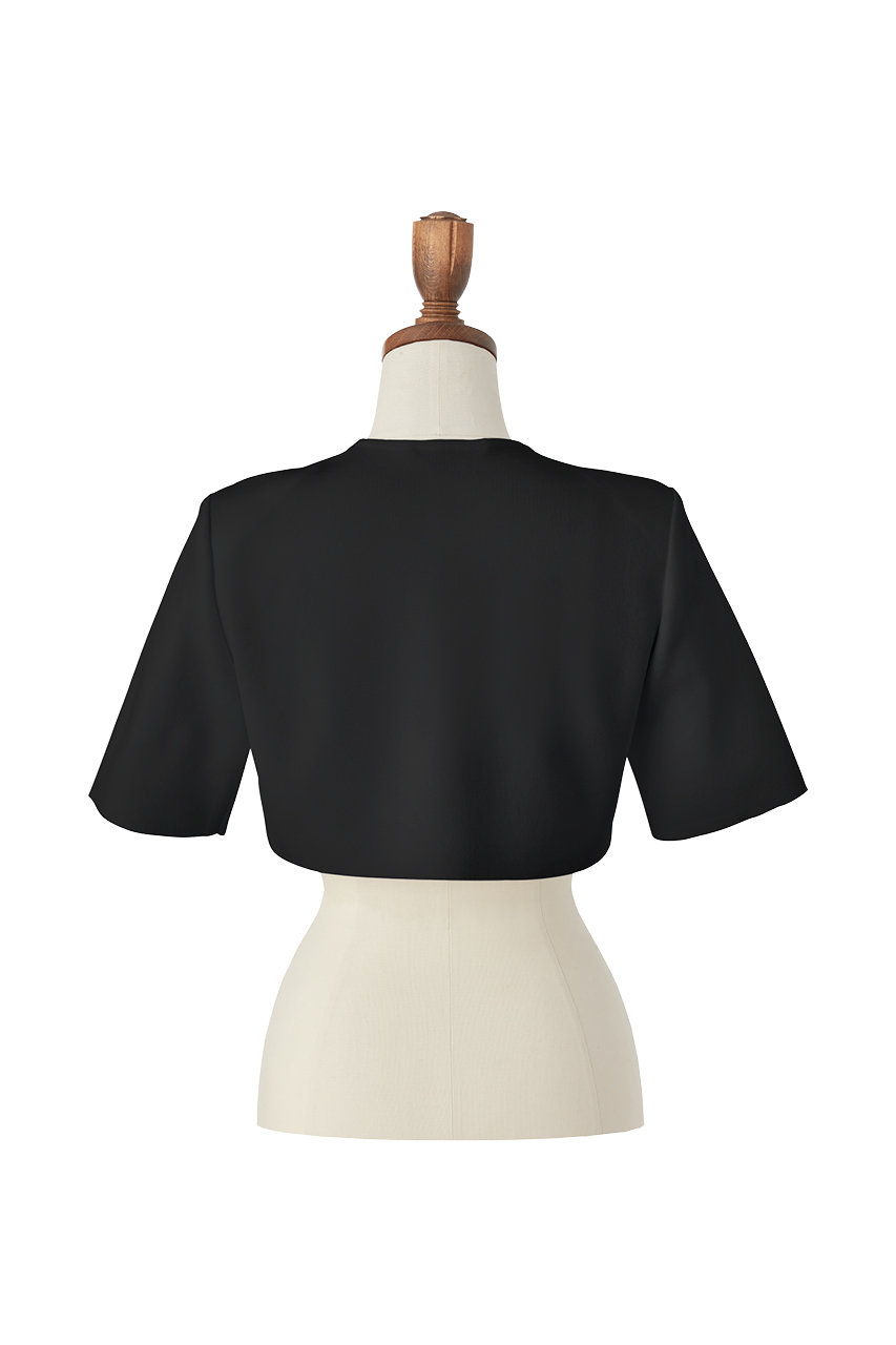 【超美品】デイジーリン　ボレロ　ホワイト38 DAISY LIN(デイジーリン)｜Knit Bolero “Cool Elegance”/ブラック