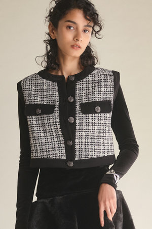 デイジーリン/DAISY LINのWashable Tweed “Stylish Vest”(110800/110806)