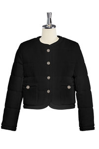 DAISY LIN(デイジーリン)｜Washable Tweed “Stylish Vest”/ブラック