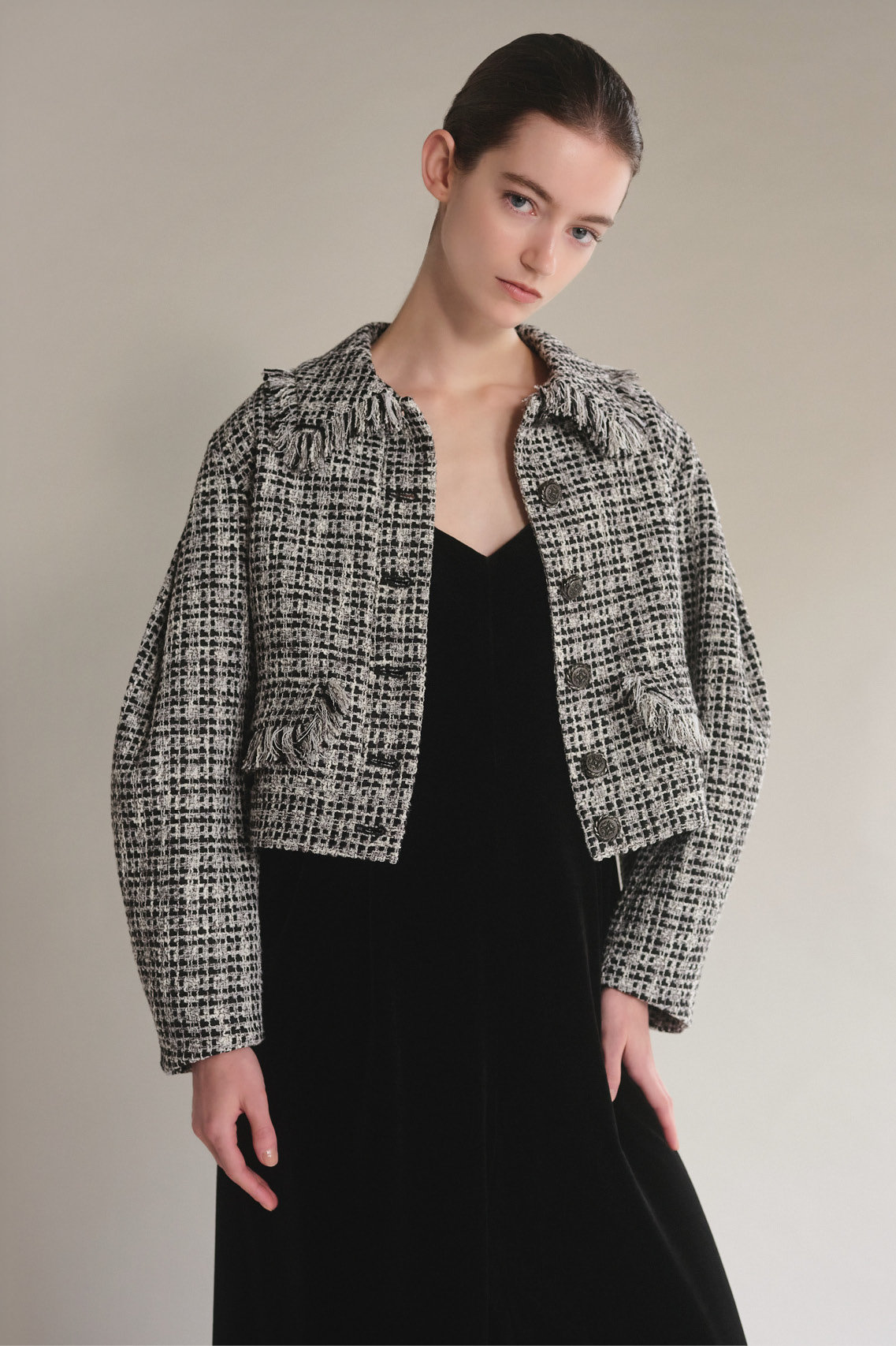 DAISY LIN(デイジーリン)｜Washable Tweed “Cocoon Sleeve Jacket
