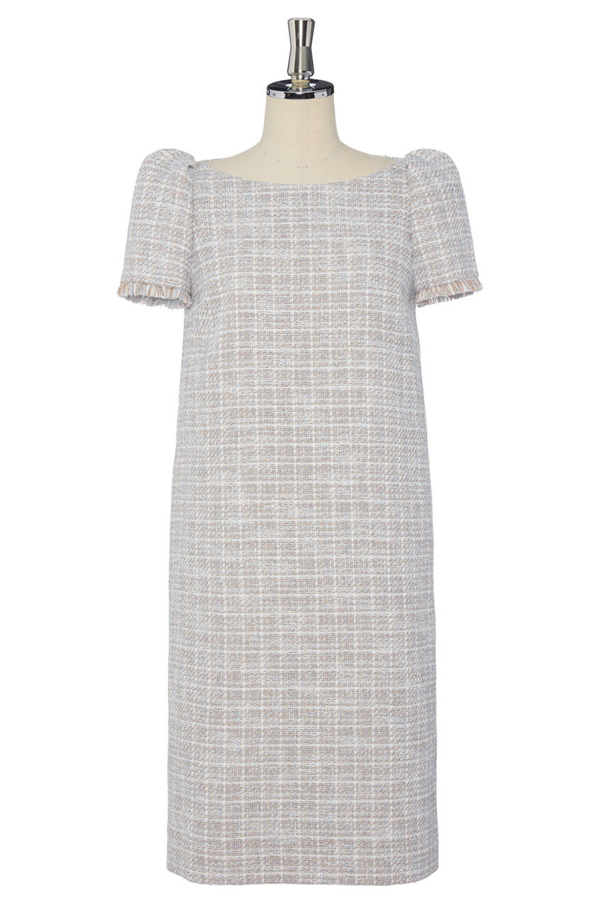デイジーリン/DAISY LINのWashable Tweed “Elegant Puff Dress”(ソフィーブルー/07514-DLOCG06SI)