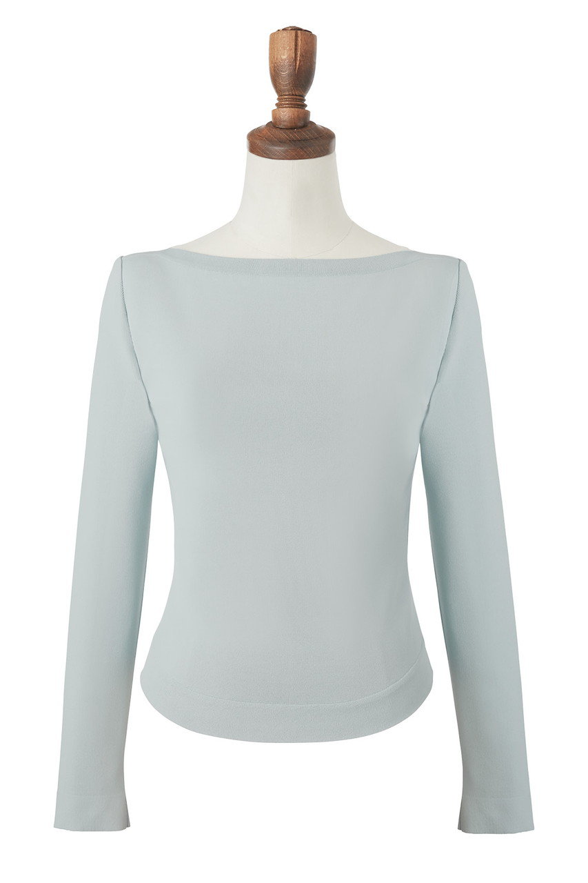 DAISY LIN(デイジーリン)｜Knit Top “Prima Donna”/スモーキーブルー