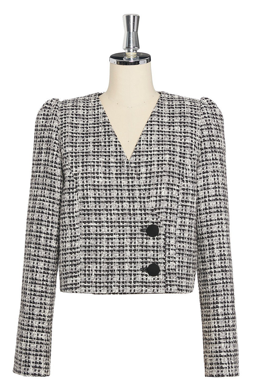 デイジーリン/DAISY LINのWashable Tweed Royal Lady(ブラック×ホワイト/07516-DLJCG05AI)