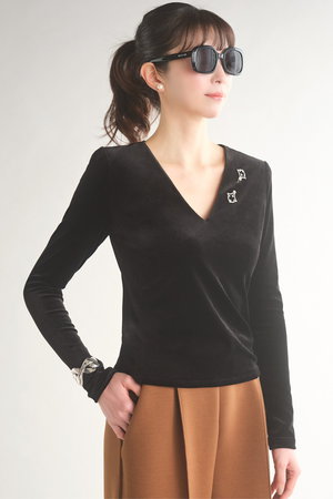 デイジーリン/DAISY LINのVelour Top “Cool Lady”(110100/110103)