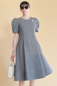 DAISY LIN(デイジーリン)｜Classic Tweed “Tank Dress”/ヘザーグレー