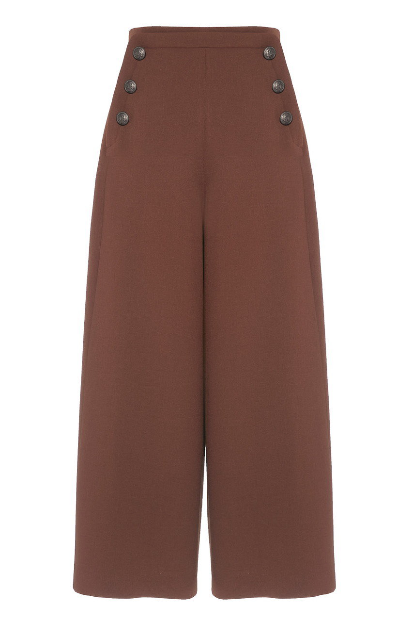 デイジーリン/DAISY LINのHigh-waist Sailor Pants(ダークブラウン/07553-DLPCG05SB)