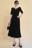 Daisy Velour Dress “Day & Night”