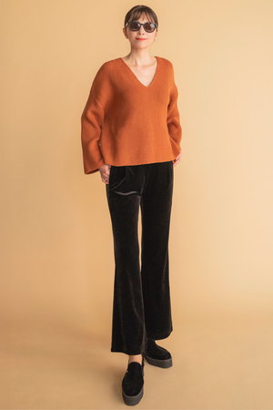 デイジーリン/DAISY LINのPocket Flare Leggings (Velvet Black)(110600/110601)