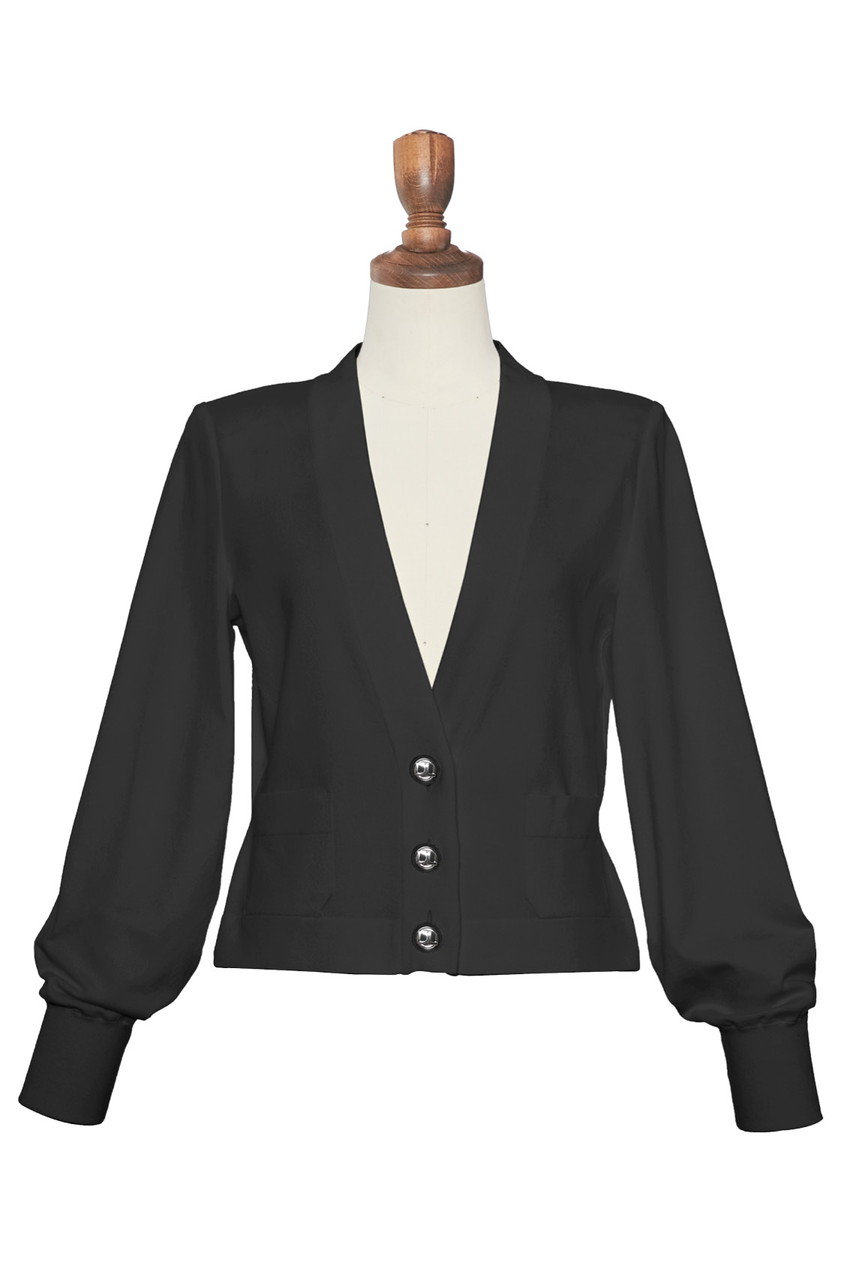 デイジーリン/DAISY LINのElegant Shape Cardigan(ブラックブラック/07560-DLKJCG08TK)