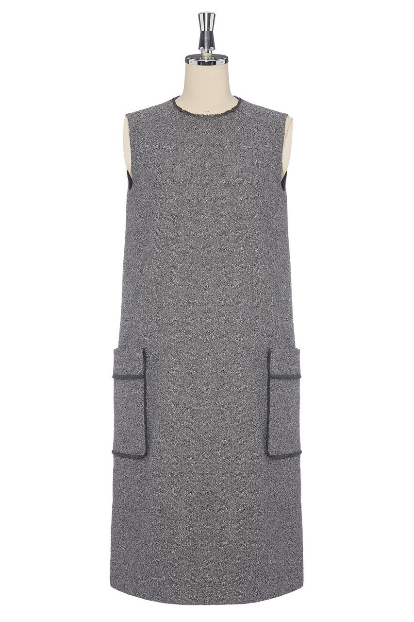 デイジーリン/DAISY LINのClassic Tweed “Tank Dress”(ヘザーグレー/07541-DLOCG13AI)
