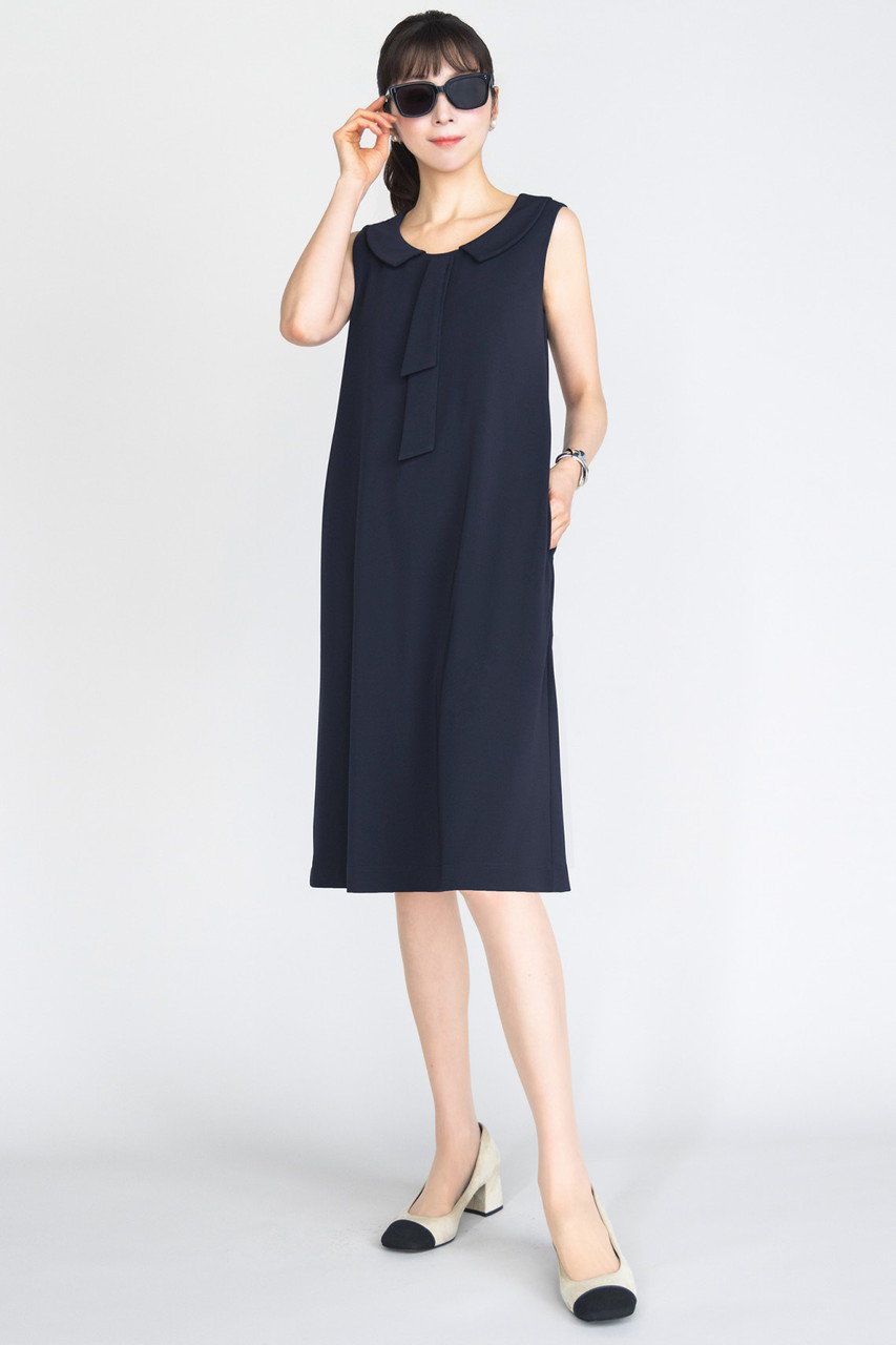 DAISY LIN(デイジーリン)｜Graceful Jersey Dress/ミッドナイトブルー