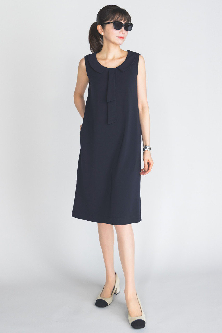 DAISY LIN(デイジーリン)｜Graceful Jersey Dress/ミッドナイトブルー