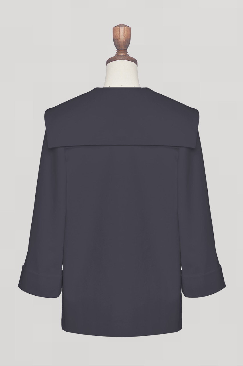 美品 デイジーリン 42、L、11号 レディース チュニック 袖なし 膝丈 黒 DAISY LIN(デイジーリン)｜Sailor Jacket/ミッドナイトブルー の通販