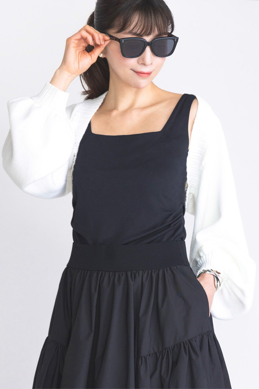 DAISY LIN(デイジーリン)|2WAY Top “Elegant Square”/ブラック DAISY LIN(デイジーリン)|2WAY Top “Elegant Square”/ブラック
