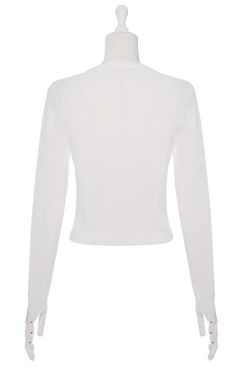 DAISY LIN(デイジーリン)｜Cardigan “Essential V”/ホワイト の通販