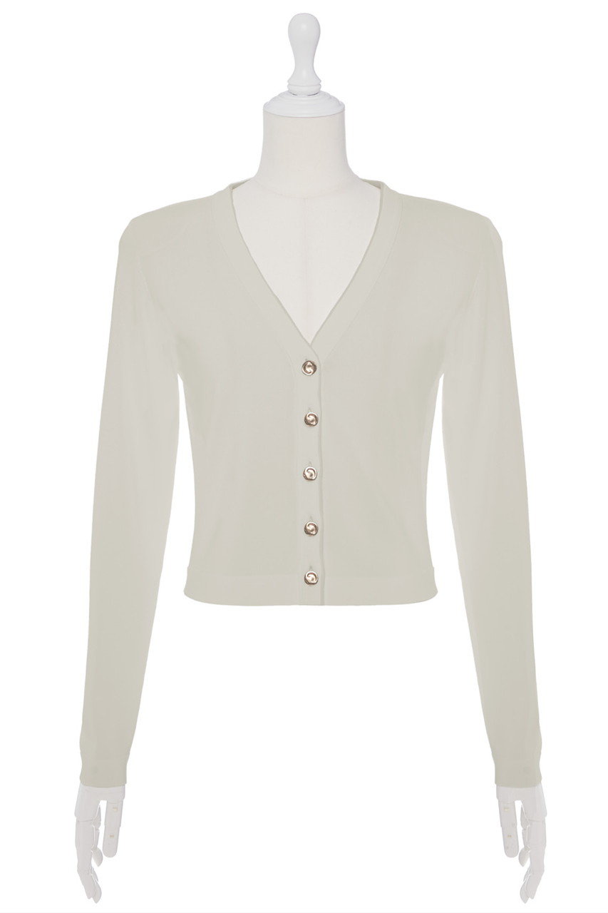 デイジーリン/DAISY LINのCardigan “Essential V”(パウダーベージュ/07604-DLKJCG14TK)
