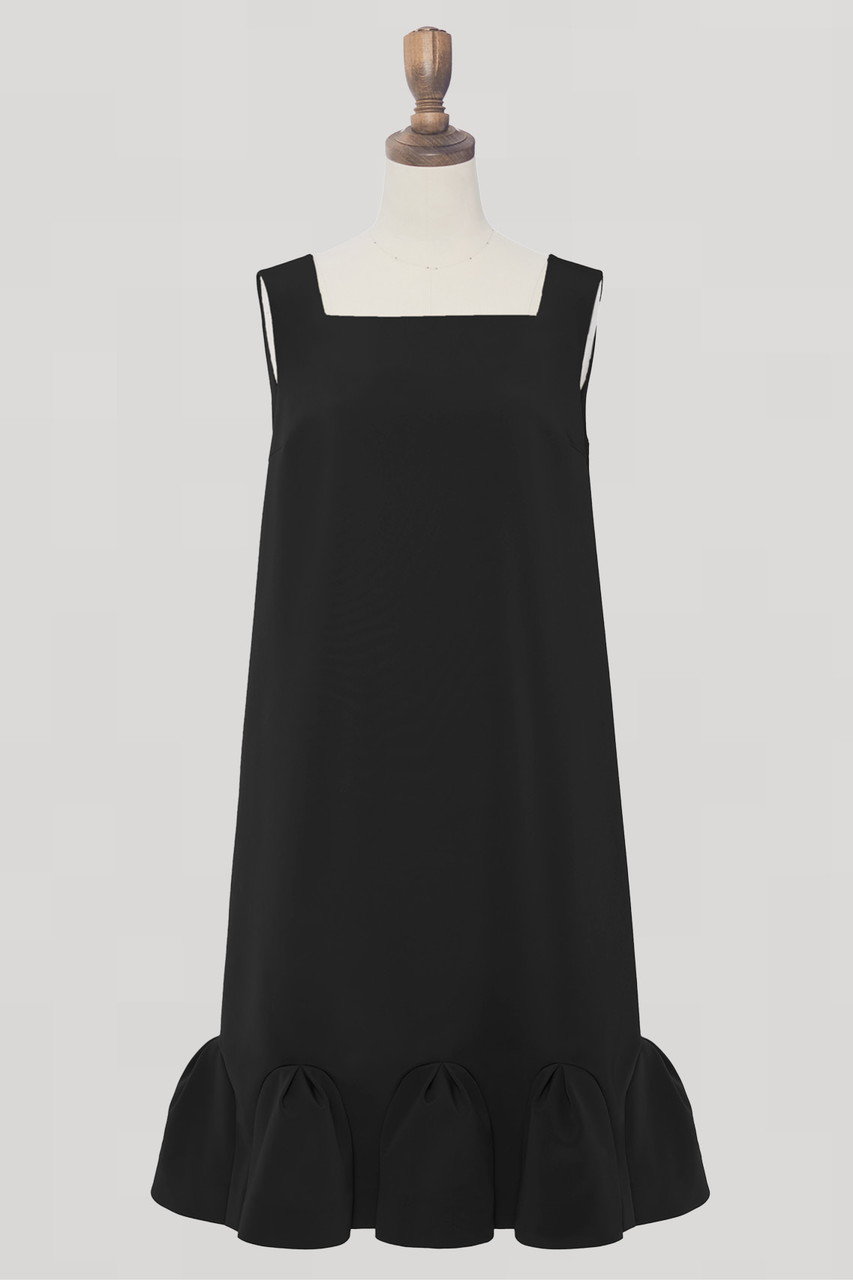 DAISY LIN Elegant Curve Dress (ブラックブラック, 42) デイジーリン ELLE SHOP