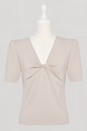 デイジーリン/DAISY LINのKnit Top “Twist Elegant Sleeve”(110100/110102)