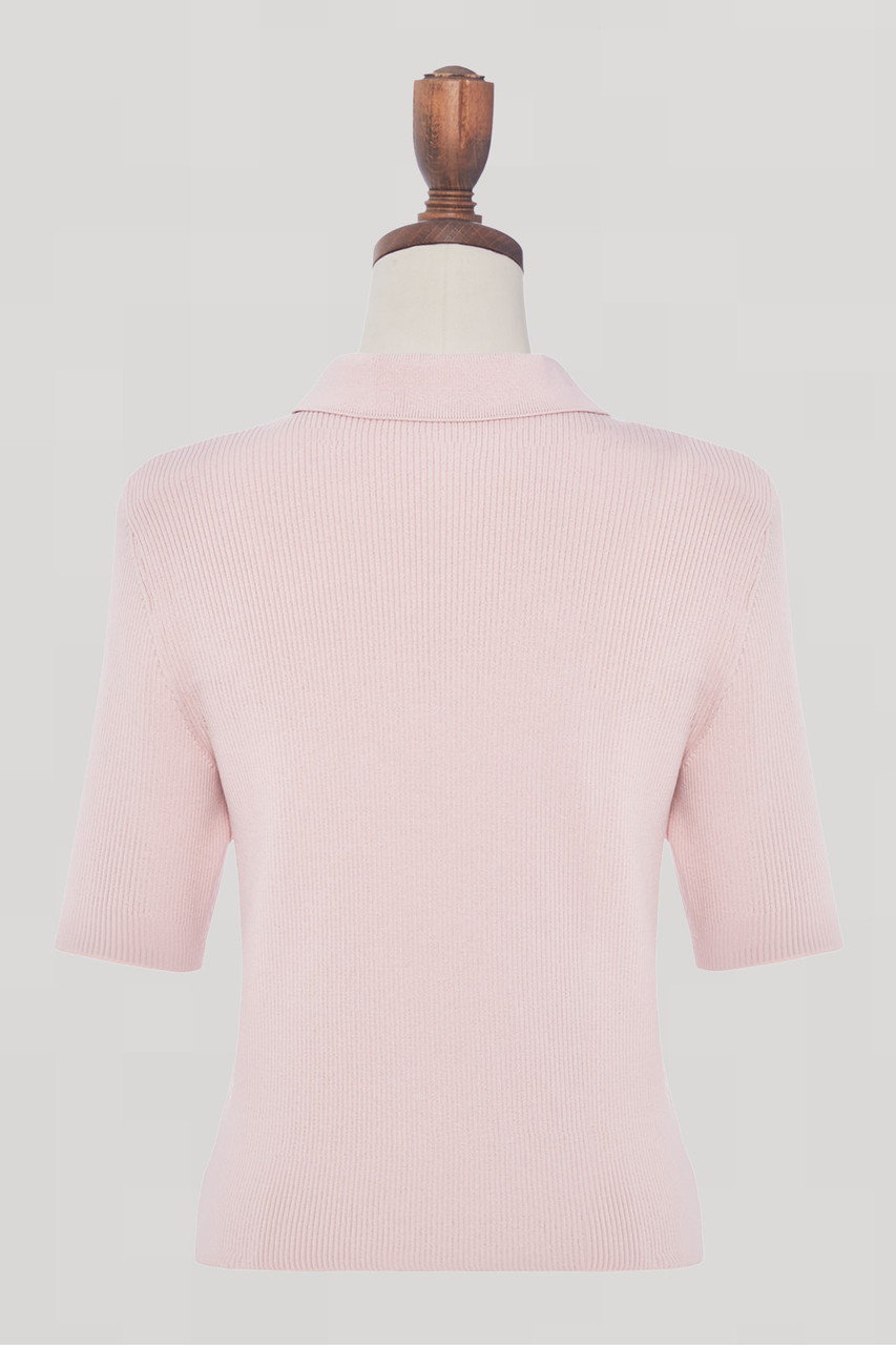 デイジーリン　40 ピンクワンピース　定番　上質 DAISY LIN(デイジーリン)｜Knit Top “Stylish Ivy”/デイジーピンク の
