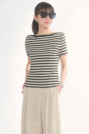 デイジーリン/DAISY LINのKnit Top “Stylish Border”(110100/110102)