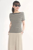 Knit Top “Stylish Border”