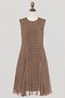 Dress “Sheer Check” デイジーリン/DAISY LIN ブラウン