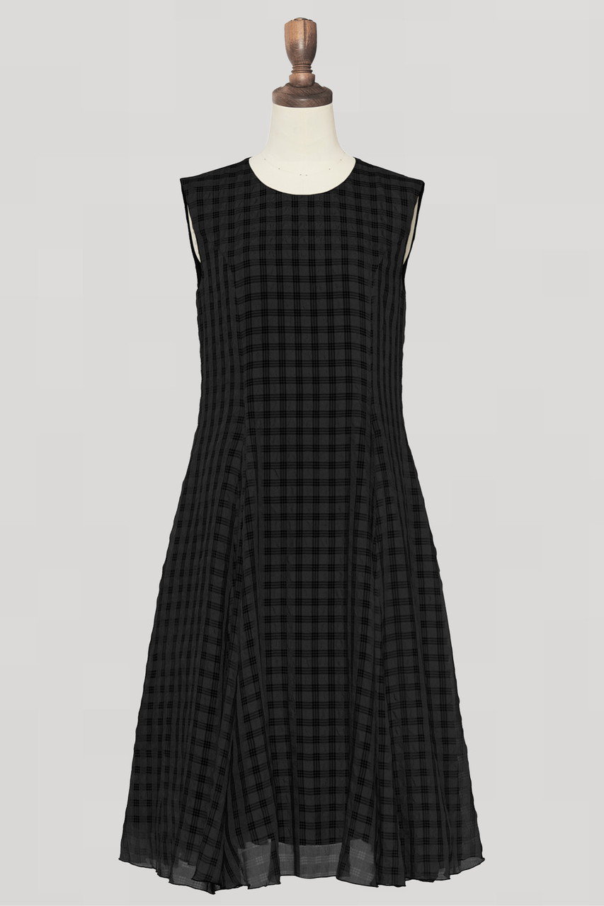 デイジーリン/DAISY LINのDress “Sheer Check”(ブラックブラック/07596-DLOCG32SI)