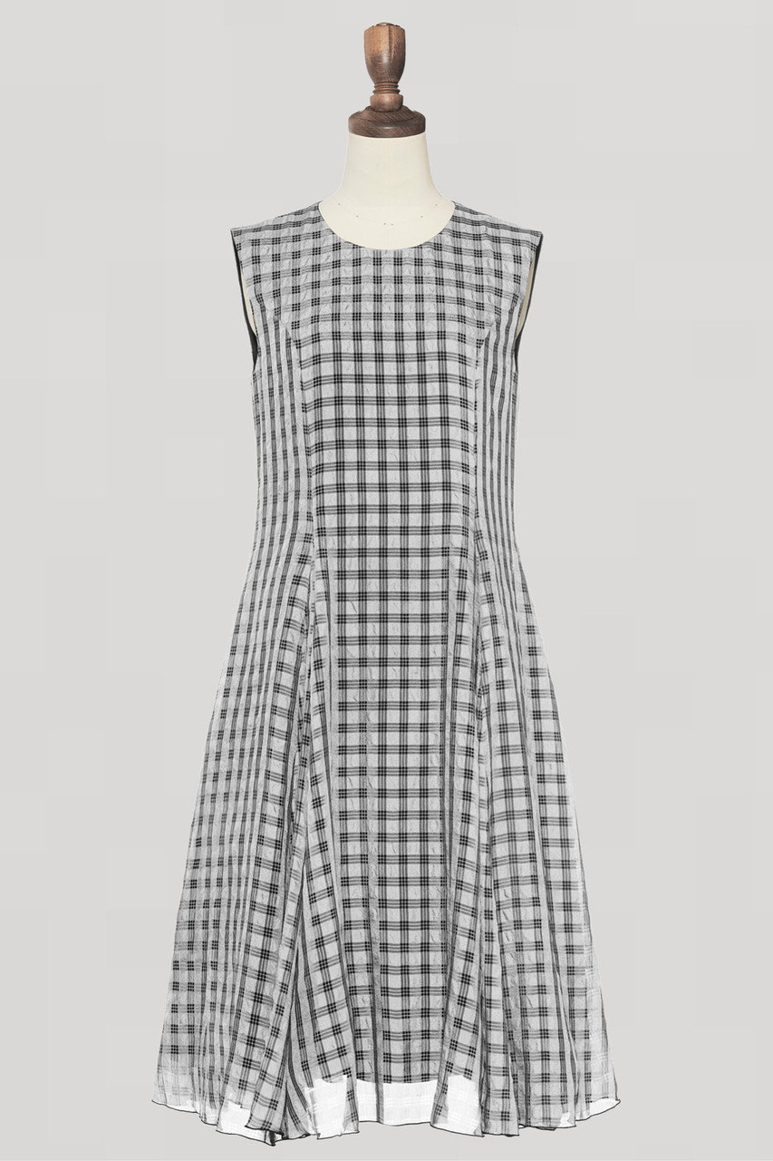 デイジーリン/DAISY LINのDress “Sheer Check”(ホワイト/07596-DLOCG32SI)