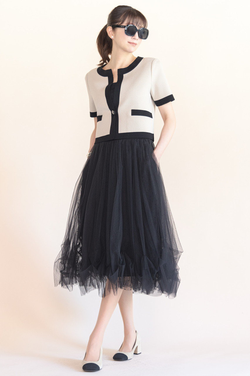DAISY LIN(デイジーリン)｜Graceful Summer Knit Cardigan/ベージュ の