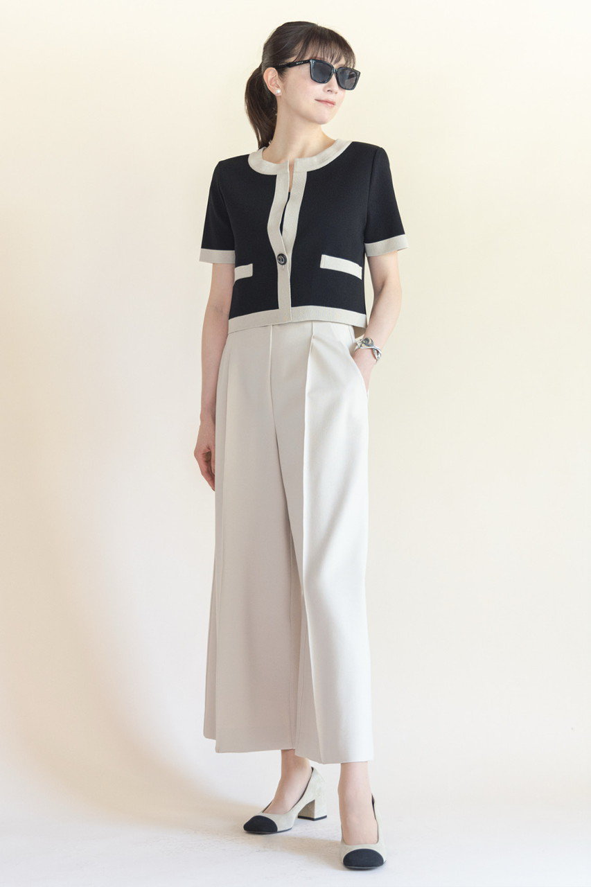 DAISY LIN(デイジーリン)｜Graceful Summer Knit Cardigan/ブラック