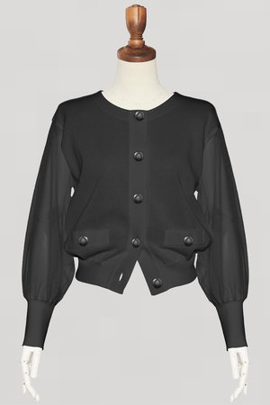 デイジーリン/DAISY LINのStylish Sheer Knit Cardigan(110300/110303)