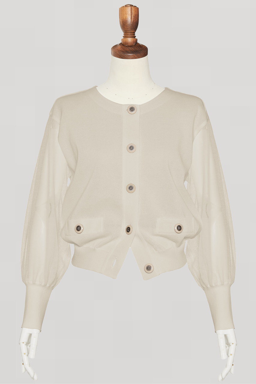 Stylish Sheer Knit Cardigan