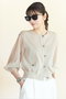 Stylish Sheer Knit Cardigan デイジーリン/DAISY LIN