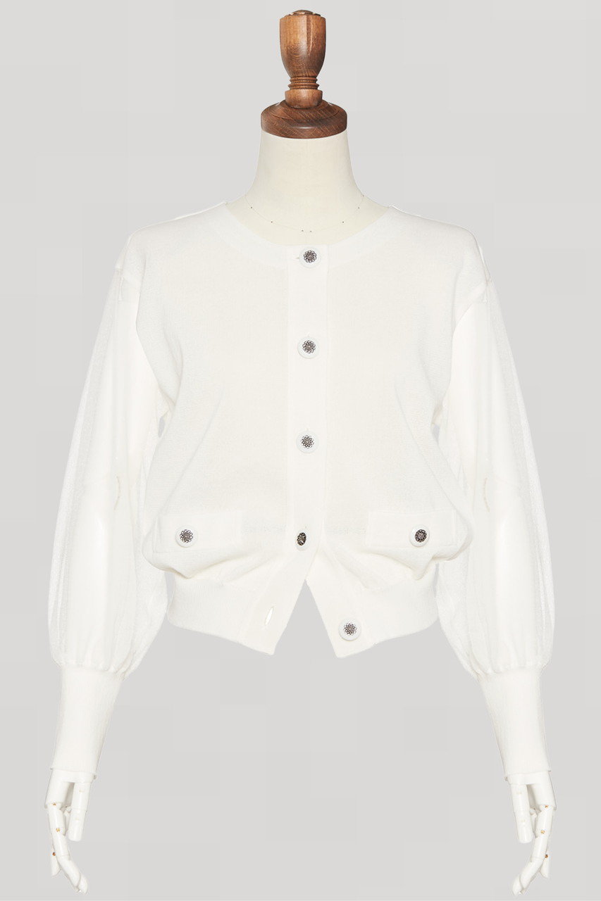 Stylish Sheer Knit Cardigan