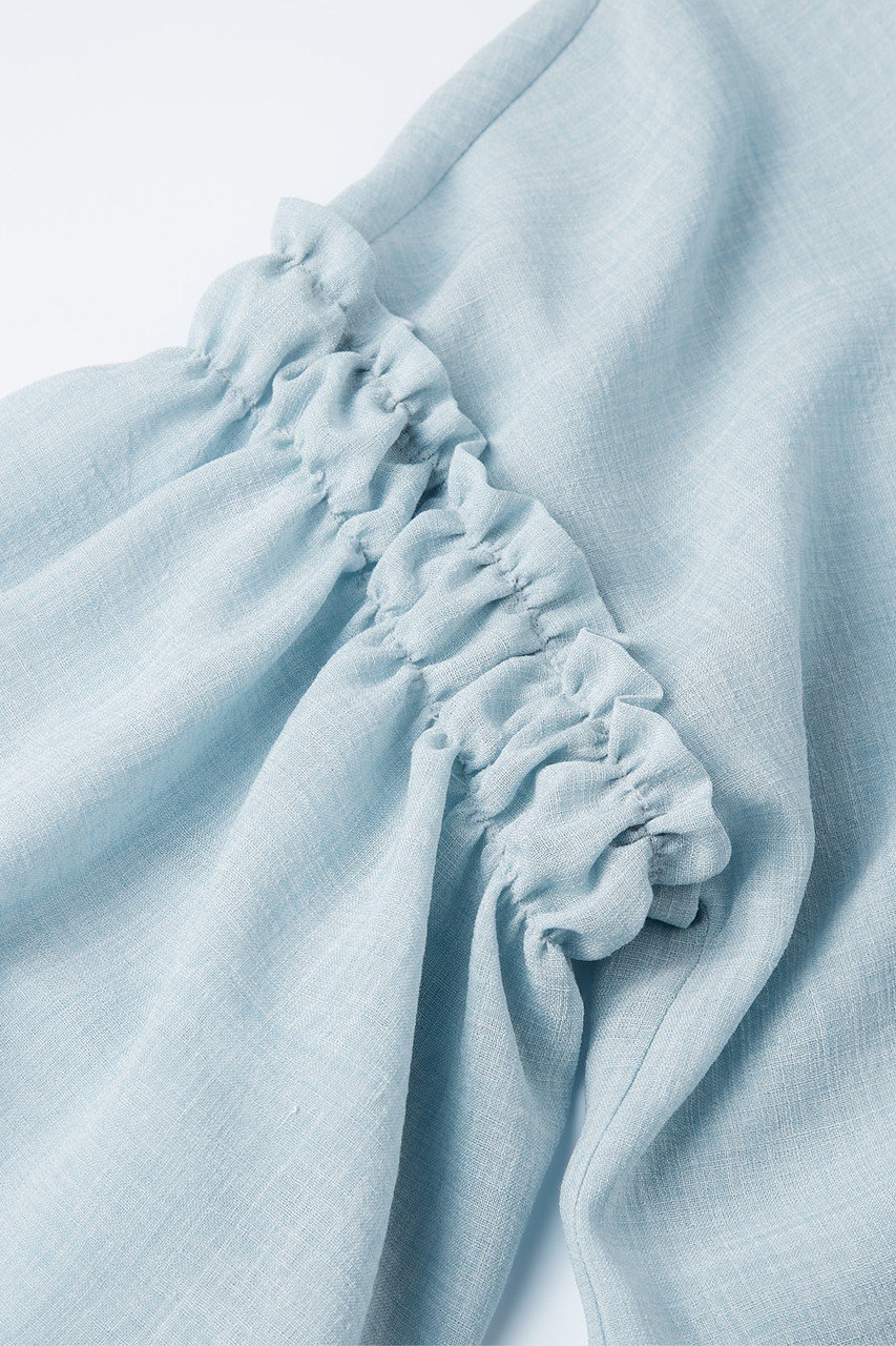 DAISY LIN(デイジーリン)｜Blouse “Sheer Puff Puff”/サックスブルー