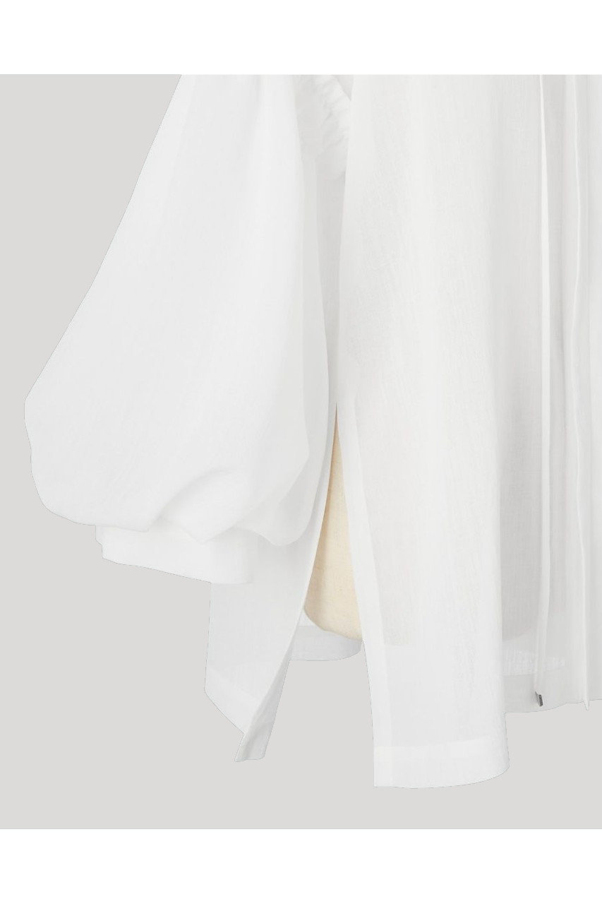DAISY LIN(デイジーリン)｜Blouse “Sheer Puff Puff”/ホワイト の通販