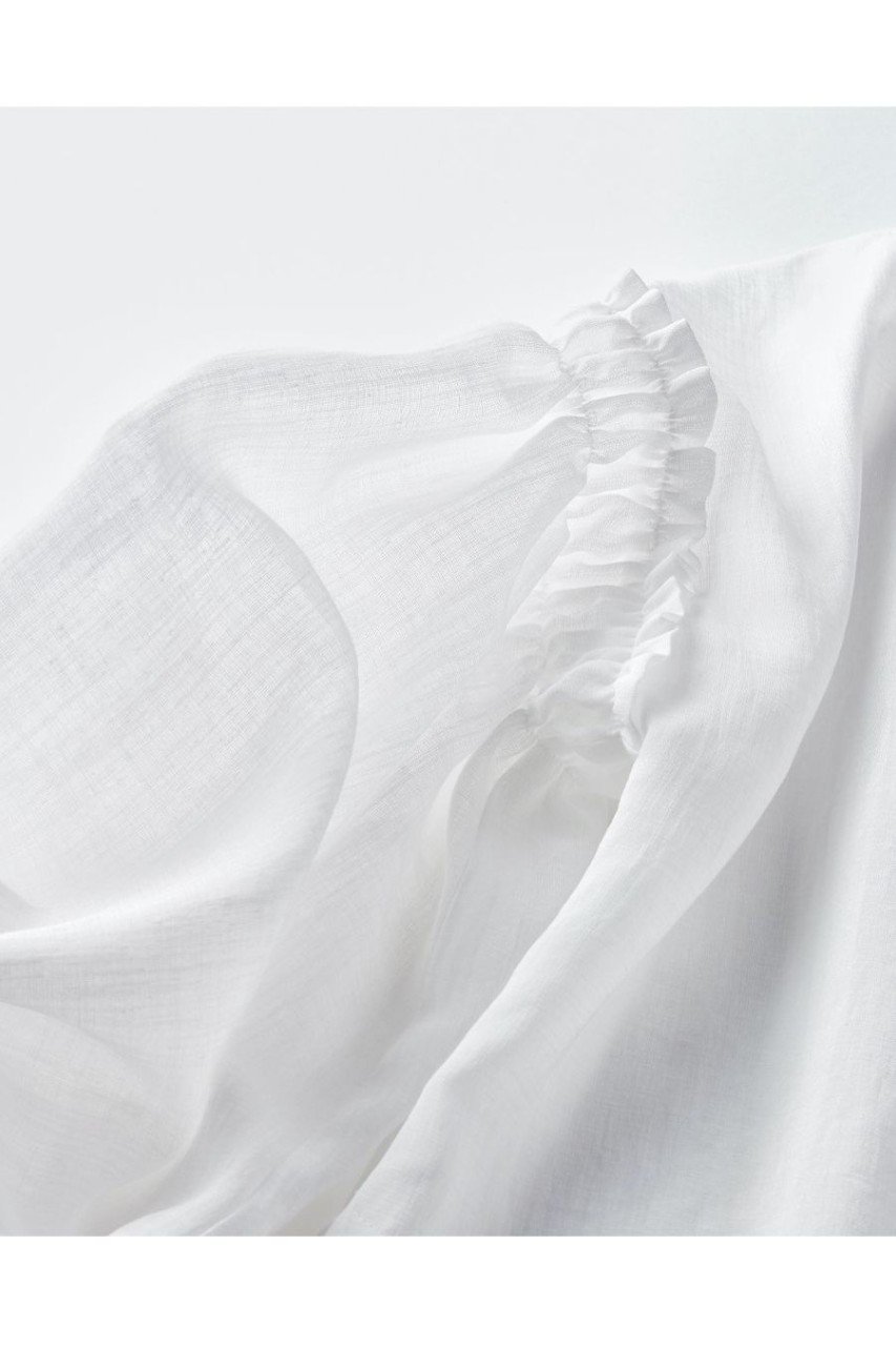 DAISY LIN(デイジーリン)｜Blouse “Sheer Puff Puff”/ホワイト の通販