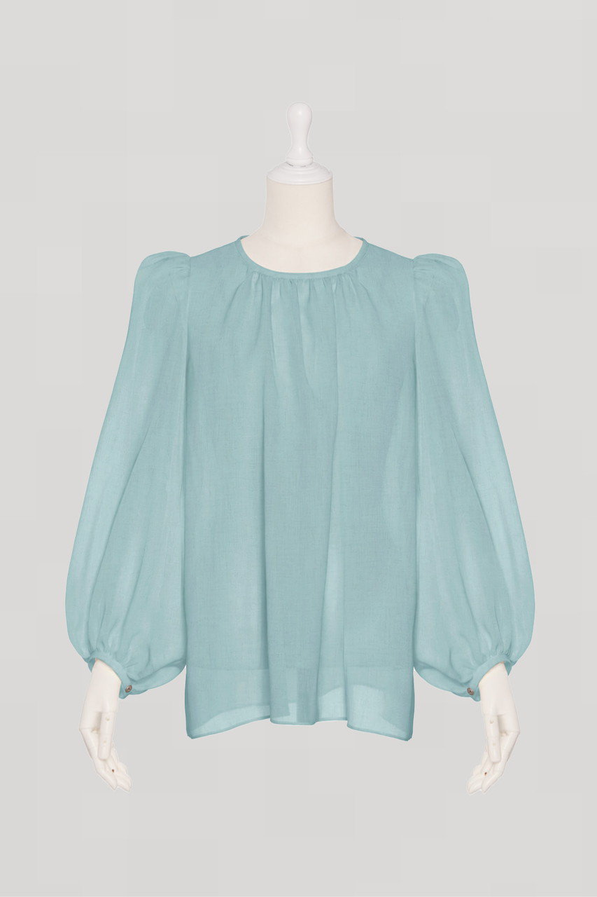 Sheer Puff Blouse