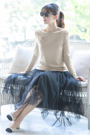 デイジーリン/DAISY LINのしっとりウール “Prima Knit Top”(110300/110301)