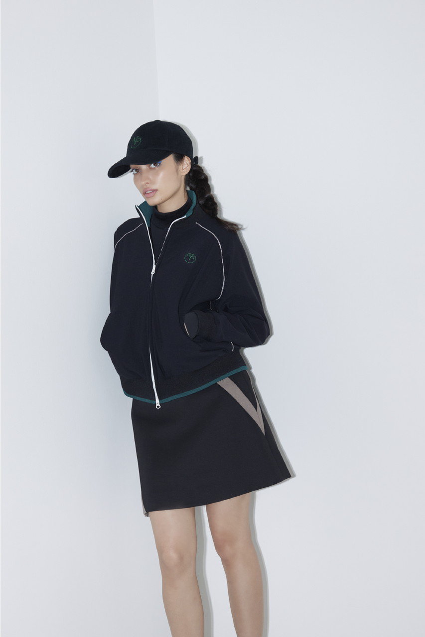 TMG(ティー エム ジー)｜配色スカート/ブラック の通販｜ELLESHOP