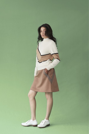 ティー エム ジー/TMGの配色スカート(180100/180103)