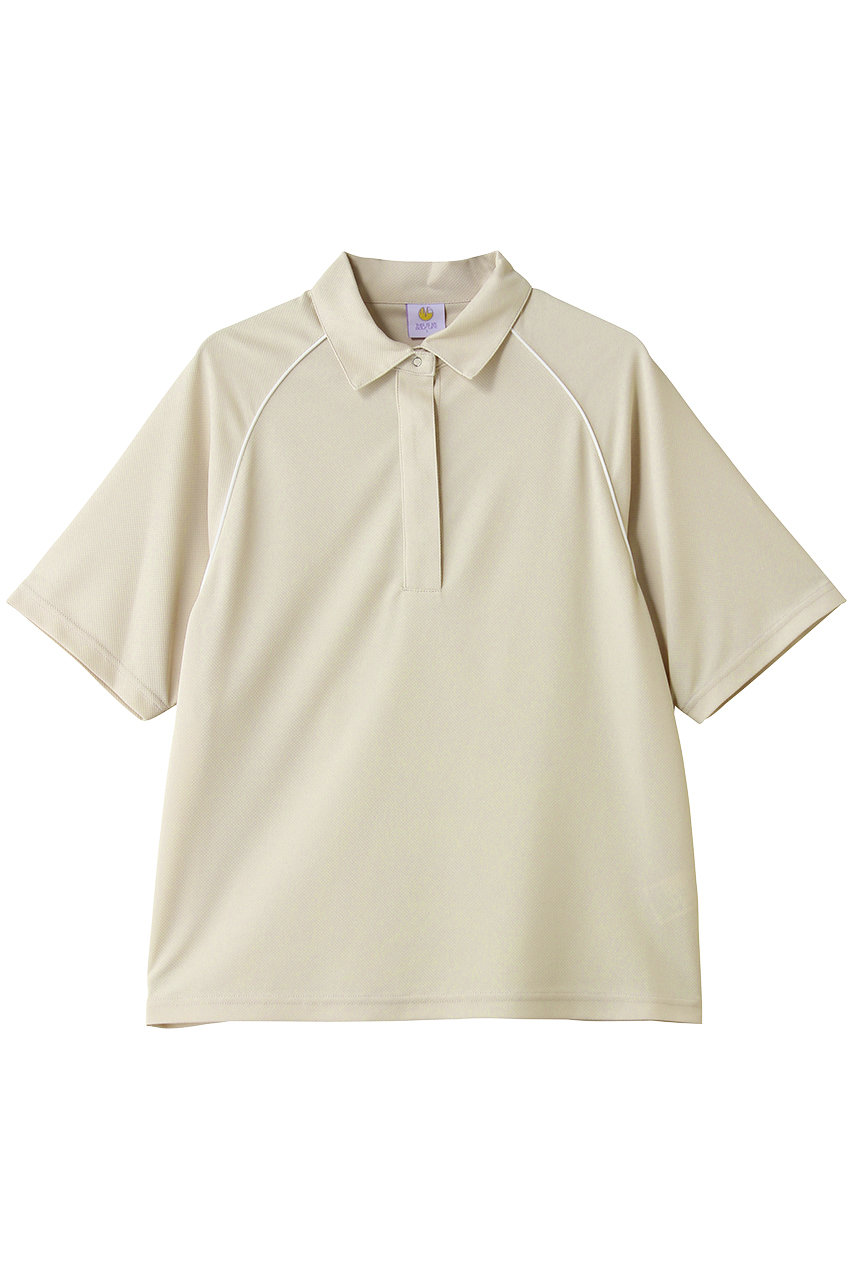 ティー エム ジー/TMGのハーフスリーブラグランシャツ(ベージュ/TGT26004)