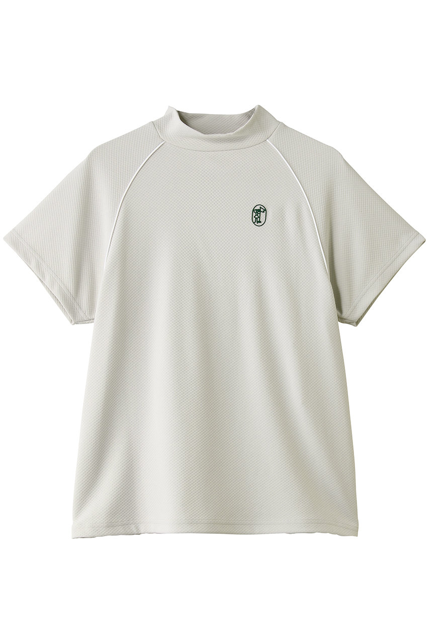 モックネックハーフスリーブシャツ