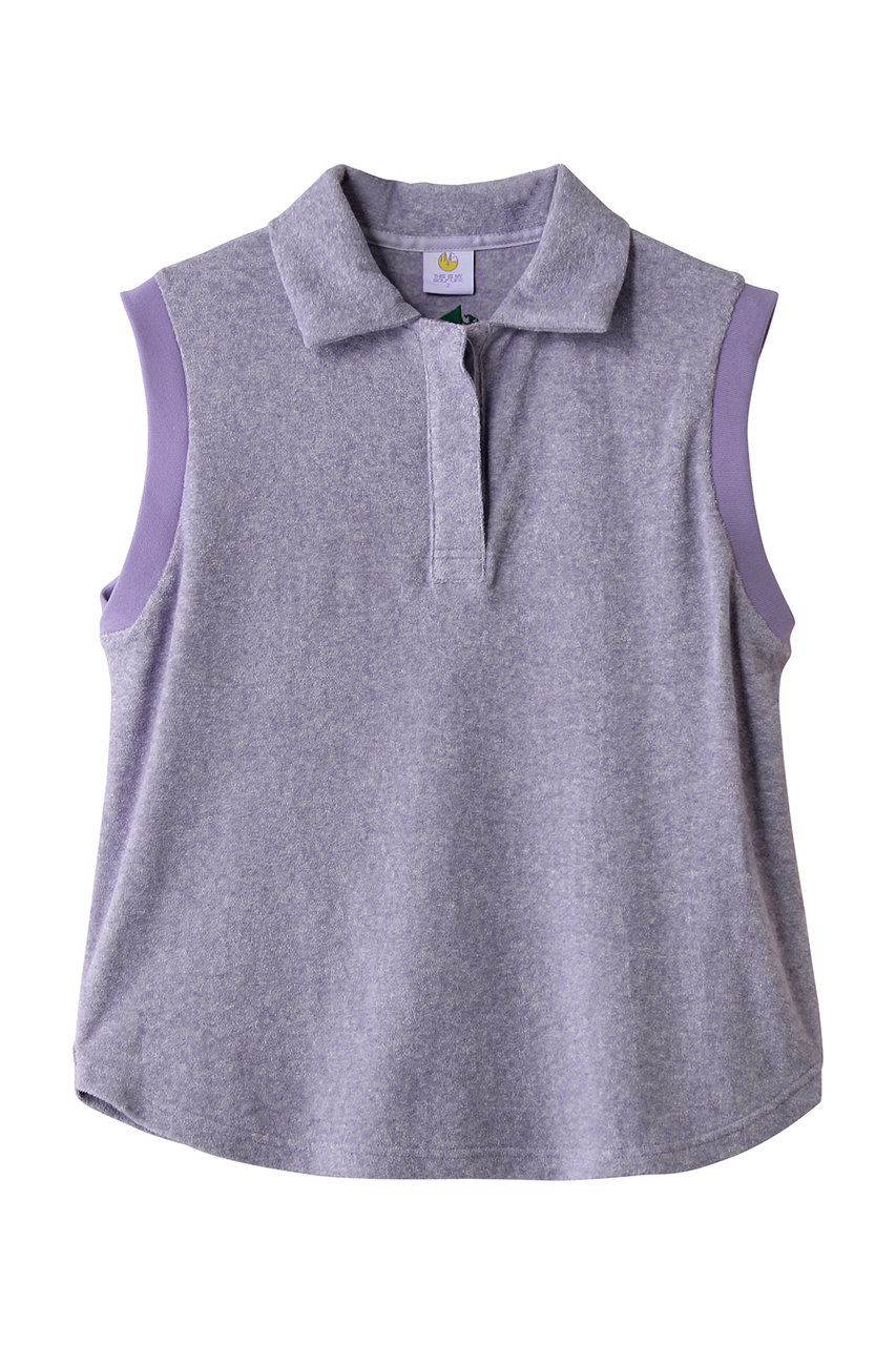 ティー エム ジー/TMGのノースリーブパイルシャツ(パープル/TGT26001)