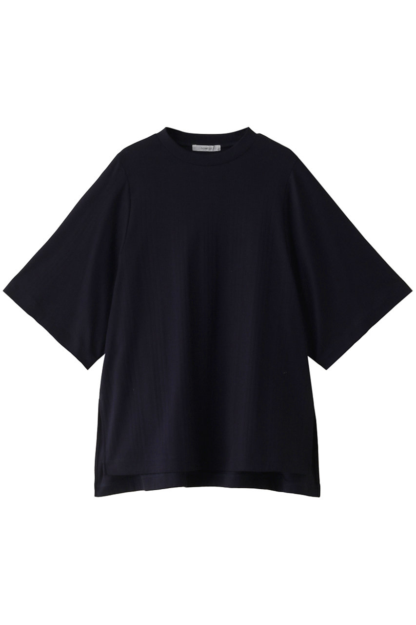 ドメル/DOMELLEのオーバーサイズ リブ Tシャツ(ネイビー/A3141UB 049)