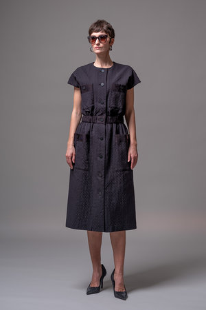 DOMELLE ドメル ジャカード ショート ブルゾン DOMELLE｜ドメルの